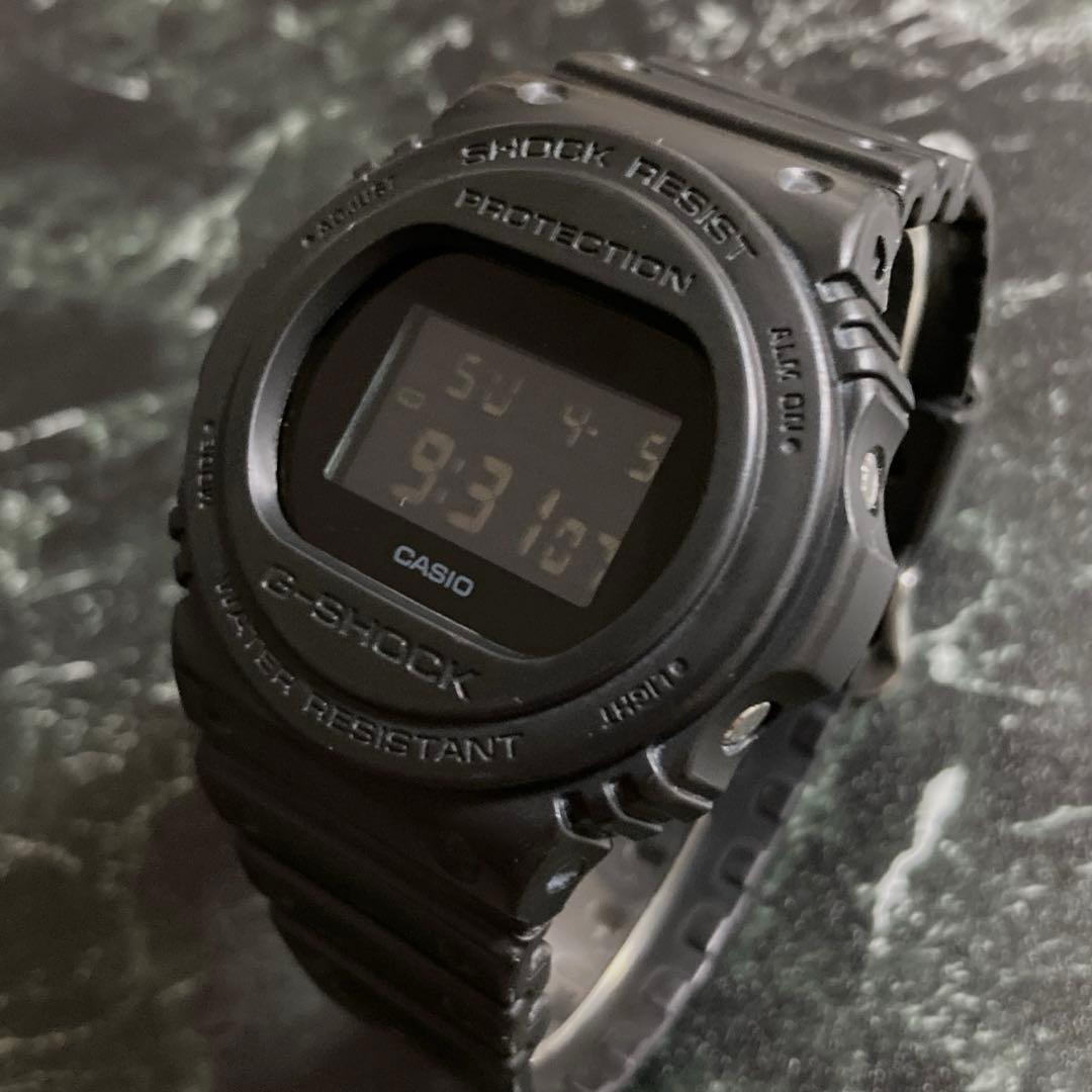 Casio G-Shock DW-5750E All Black Watch Battery Replaced — Japan Import