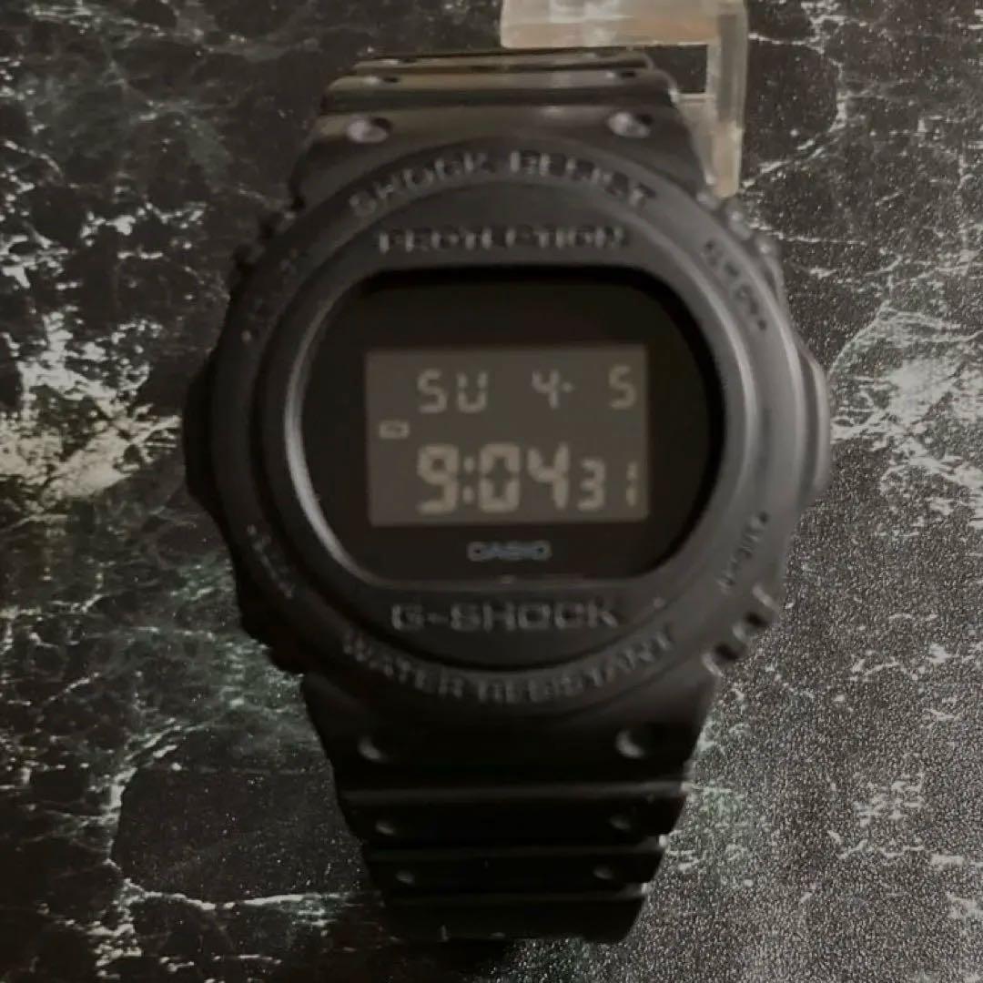 Casio G-Shock DW-5750E All Black Watch Battery Replaced — Japan Import