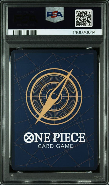 PSA-graded Mint 9 One Piece Portgas D. Ace card OP01-053 from Japanese Weekly Shonen Jump