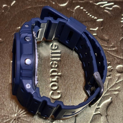 Casio G-Shock DW-5600E Body Only Navy Replacement Bezel and Belt — Japan Import