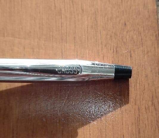 Makisu Cross Ballpoint Pen Stainless Steel Black Ink Made in USA — Japan Import