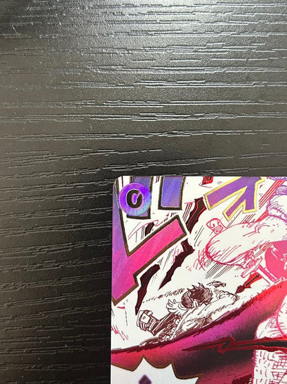 One Piece Kamusari R Parallel OP10-019 Shanks collectible trading card in protective sleeve