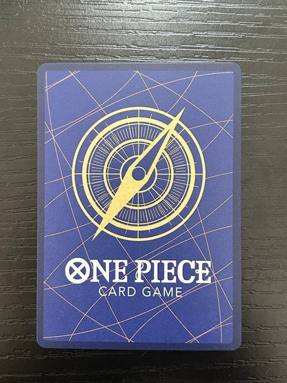 One Piece Kamusari R Parallel OP10-019 Shanks collectible trading card in protective sleeve