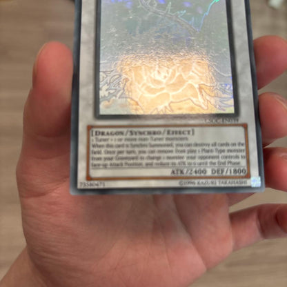 Yugioh Black Rose Dragon Ghost Rare holographic trading card English Secret 20th LR series Japan import
