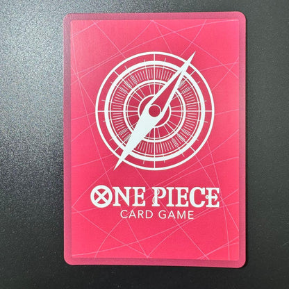 One Piece Card Game Monkey D. Luffy Leader Parallel Card with purple design and minor scratch on back