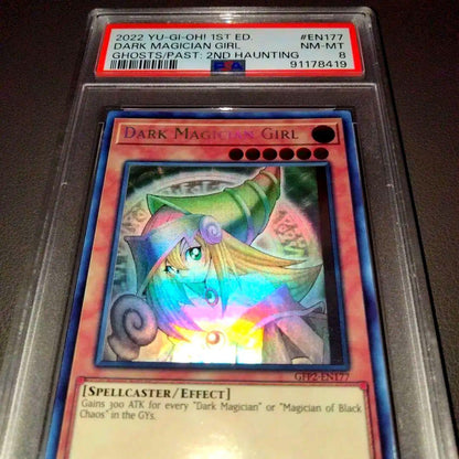 Yu-Gi-Oh First Edition Black Magician Girl Holographic Rare Card GFP2-EN177 with ghost error