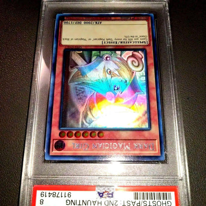 Yu-Gi-Oh First Edition Black Magician Girl Holographic Rare Card GFP2-EN177 with ghost error
