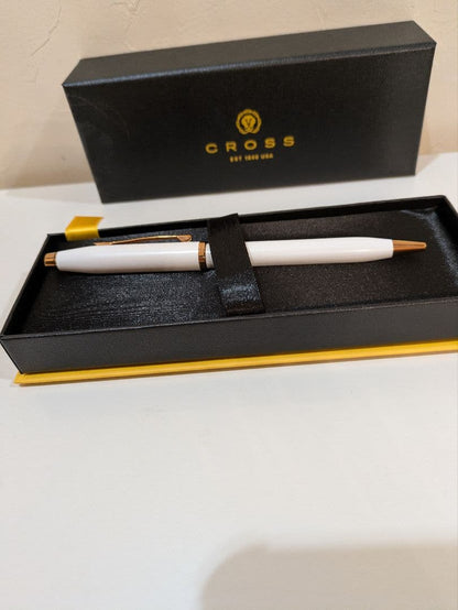 Cross Century II Pearl White Ballpoint Pen with Box and Instructions — Japan Import