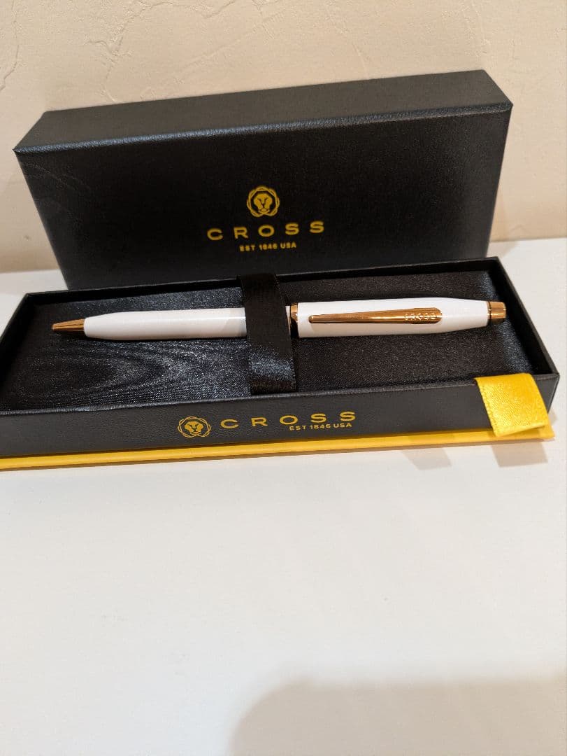 Cross Century II Pearl White Ballpoint Pen with Box and Instructions — Japan Import