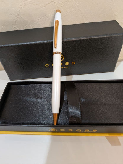 Cross Century II Pearl White Ballpoint Pen with Box and Instructions — Japan Import