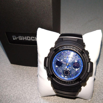 Casio G-Shock Series AWG-M100SBP Blue Paisley Solar Watch