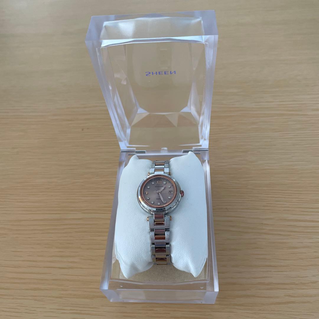 Casio Sheen Shw-1504sg-4ajf Radio Wave Solar Watch