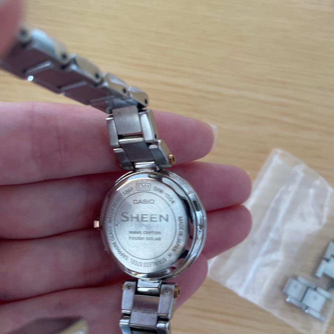 Casio Sheen Shw-1504sg-4ajf Radio Wave Solar Watch