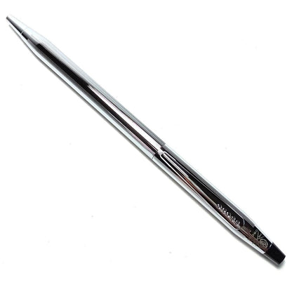 Cross Classic Century 3502 Ballpoint Pen Model Chrome Black with Silver Accents
