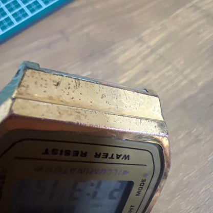 Casio A168 Gold Classic Digital Watch — Model 1572 — Japan Import