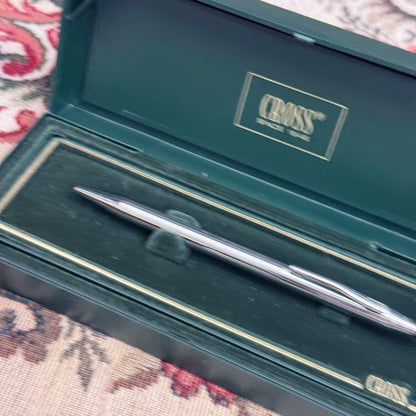 Cross Classic Century Ballpoint Pen with Chrome Finish and Case — Japan Import