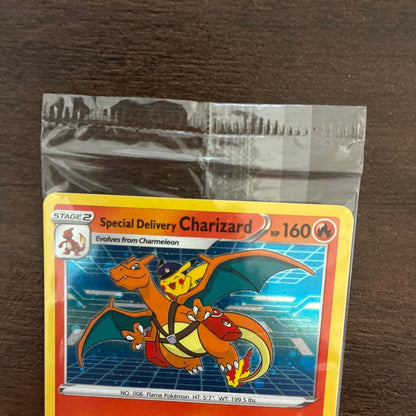 Unopened Bandai Special Delivery Charizard Pokémon promotional card from Japan import