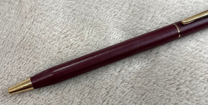 CROSS Classic Century Ballpoint Pen Burgundy with Gold Trim — Japan Import