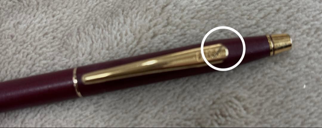 CROSS Classic Century Ballpoint Pen Burgundy with Gold Trim — Japan Import