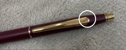 CROSS Classic Century Ballpoint Pen Burgundy with Gold Trim — Japan Import