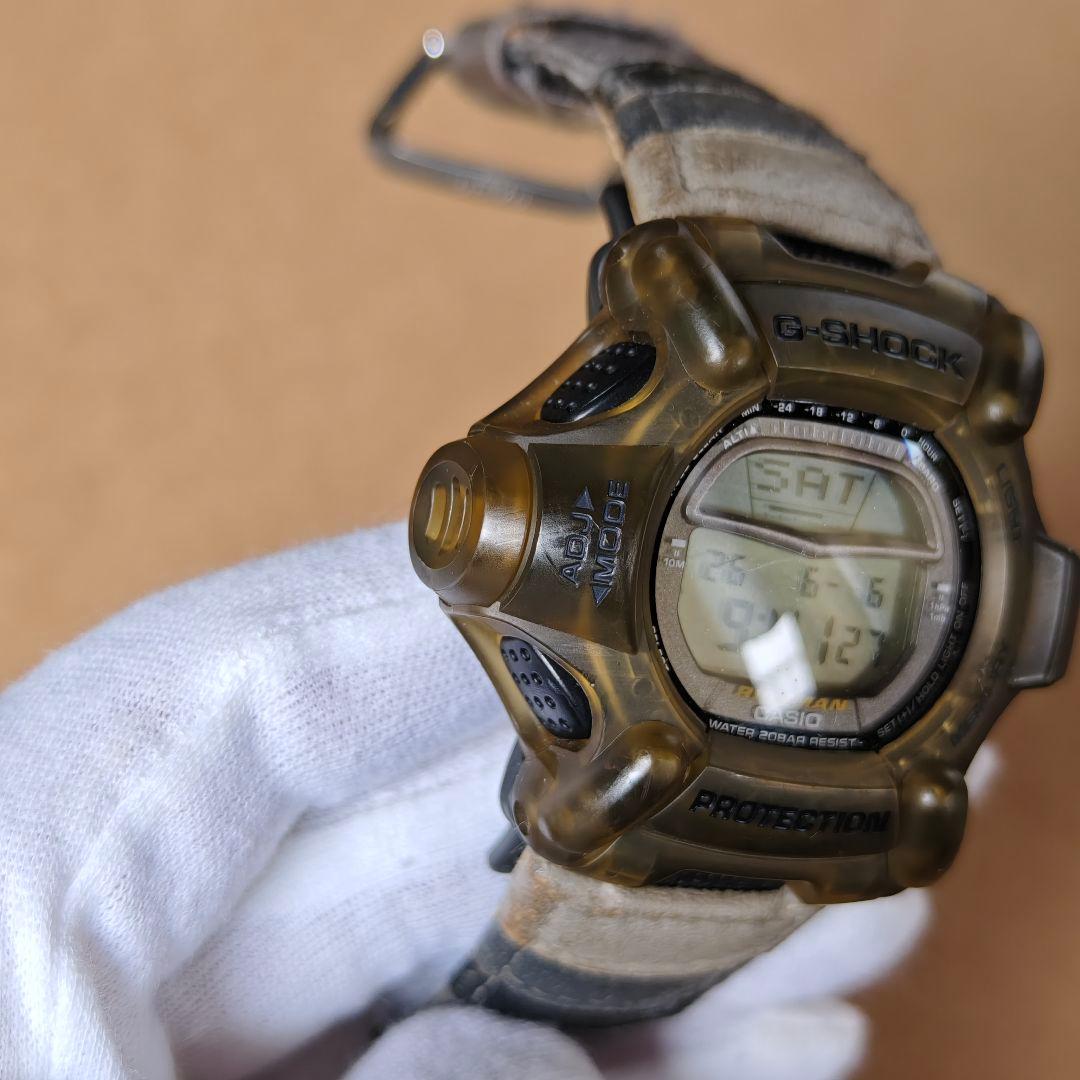 Casio G-Shock Riseman DW-9100 Skeleton Color with Titanium Back Cover Altimeter Barometer Thermometer — Japan Import