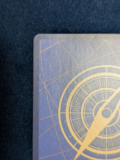 One Piece Card Game Yamato SP OP01-121 Parallel card with faint line scratch on back, shown in protective sleeve