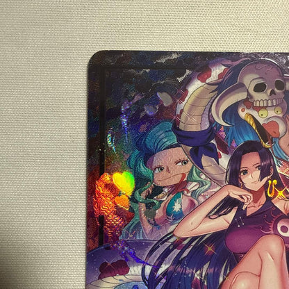 One Piece Boa Hancock leader parallel OP07-038 trading card from Japan in protective sleeve and packaging