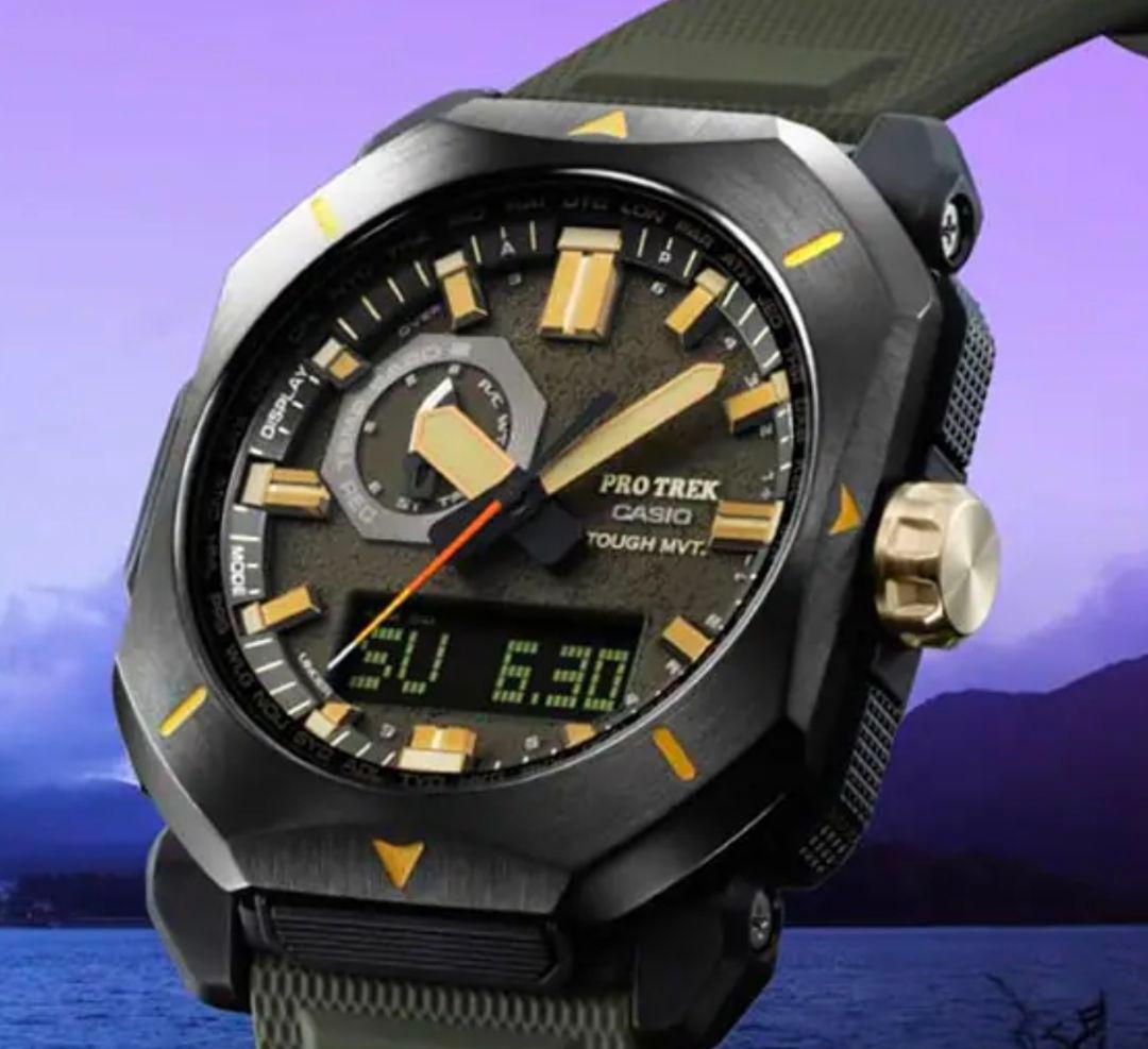Casio Pro Trek PRW-6900 Analog Digital Watch with Nylon Strap High-End Model — Japan Import