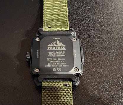 Casio Pro Trek PRW-6900 Analog Digital Watch with Nylon Strap High-End Model — Japan Import