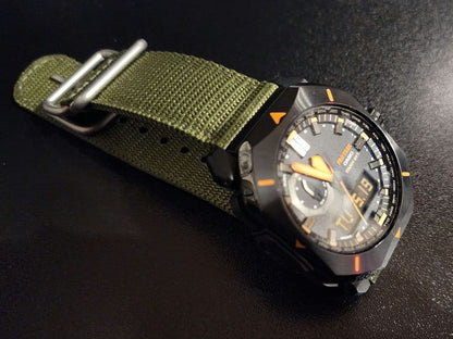 Casio Pro Trek PRW-6900 Analog Digital Watch with Nylon Strap High-End Model — Japan Import