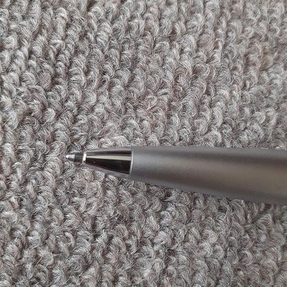 Cross Titanium Gray Ballpoint Pen in metal with sleek gray finish, brand new and unused.