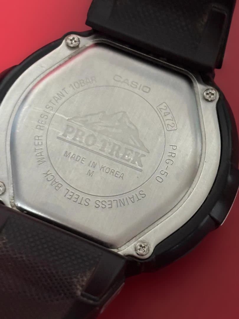 Casio PRO TREK PRG-50 Digital Outdoor Watch with Altimeter Barometer and Thermometer — Japan Import