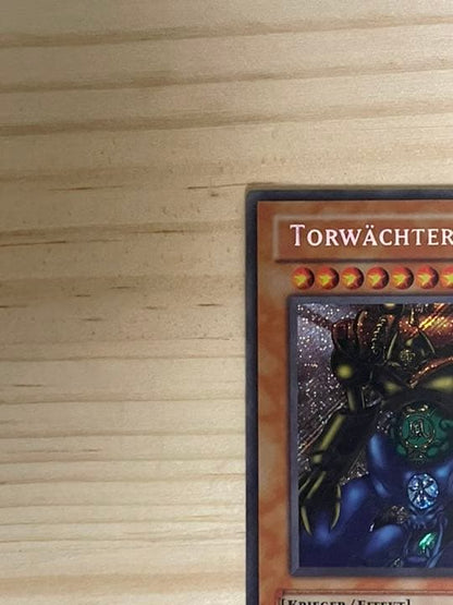 Yu-Gi-Oh Gate Guardian Secret rare German MRD card in protective loader Japan import