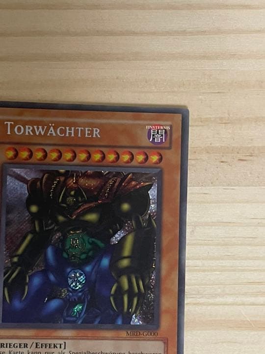 Yu-Gi-Oh Gate Guardian Secret rare German MRD card in protective loader Japan import