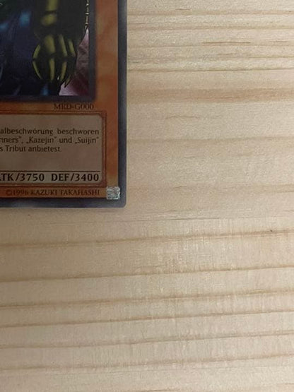 Yu-Gi-Oh Gate Guardian Secret rare German MRD card in protective loader Japan import