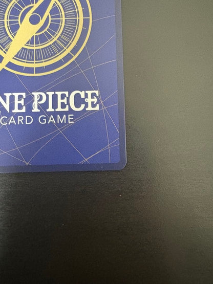 One Piece Monkey D. Luffy P-099 exchange meeting promo trading card with slight surface chip