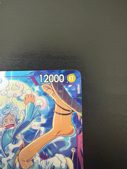 One Piece Monkey D. Luffy P-099 exchange meeting promo trading card with slight surface chip