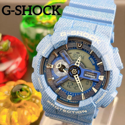 Casio G-Shock Model ga-110dc Blue Quartz Watch with Guarantee — Japan Import