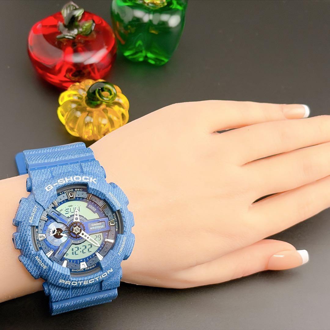 Casio G-Shock Model ga-110dc Blue Quartz Watch with Guarantee — Japan Import