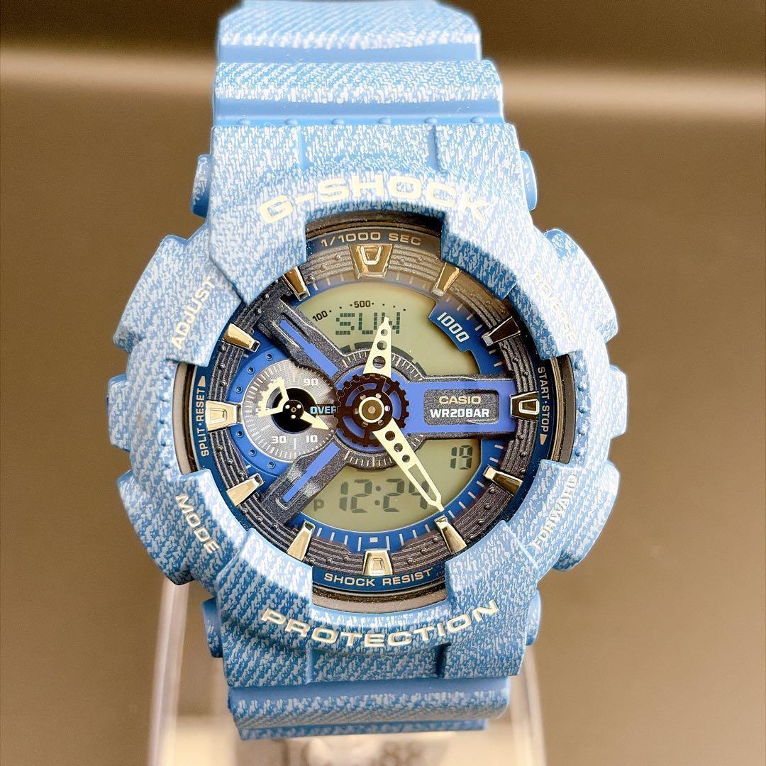 Casio G-Shock Model ga-110dc Blue Quartz Watch with Guarantee — Japan Import
