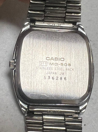 Casio MQ-505 Men's Watch with Quartz Movement and Silver Dial — Japan Import