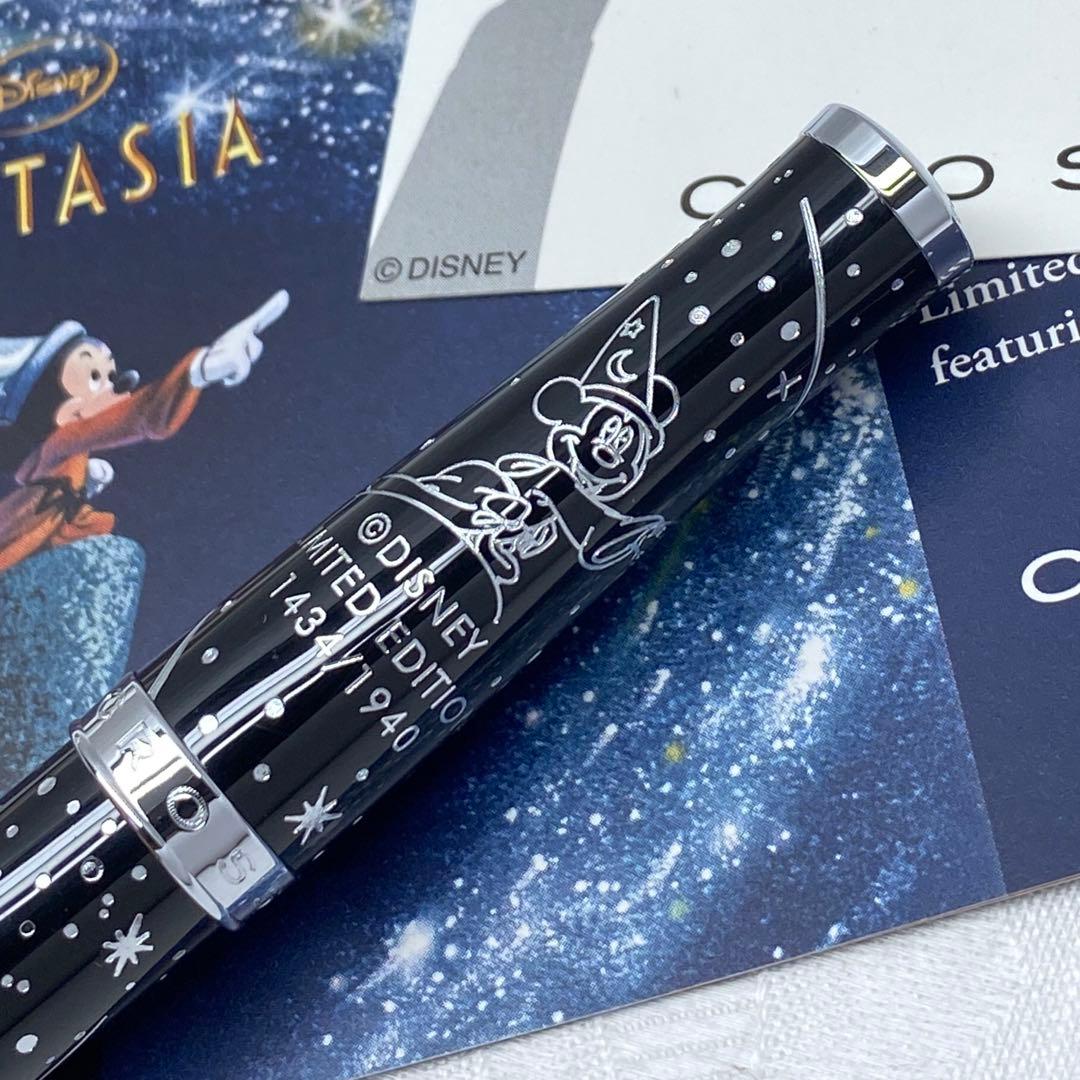 Cross Disney 110th Anniversary Fantasia Limited Edition black and silver ballpoint pen with serial number engraving
