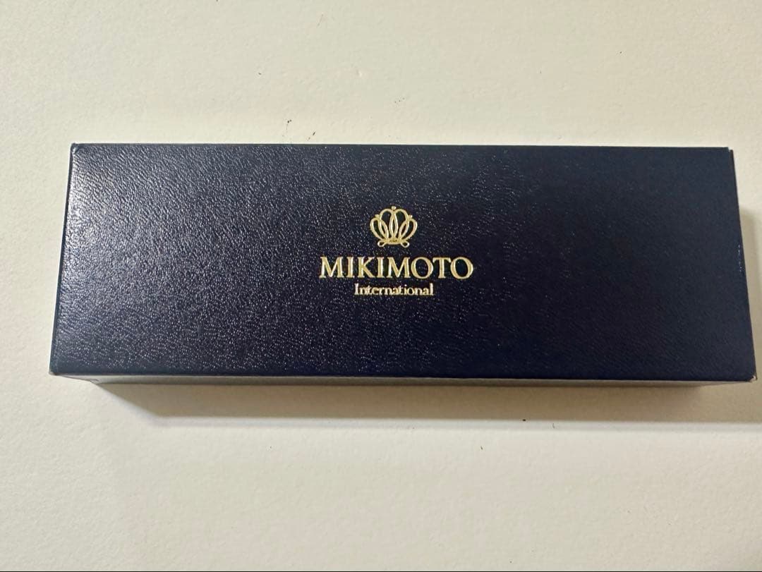Mikimoto Pearl Decorated Ballpoint Pen with Box and Replaceable Ink Tube — Japan Import