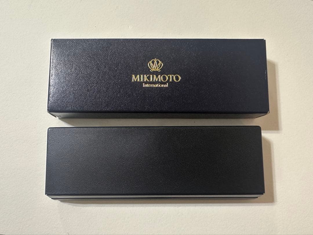 Mikimoto Pearl Decorated Ballpoint Pen with Box and Replaceable Ink Tube — Japan Import