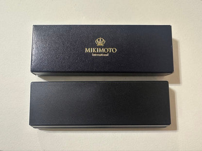 Mikimoto Pearl Decorated Ballpoint Pen with Box and Replaceable Ink Tube — Japan Import