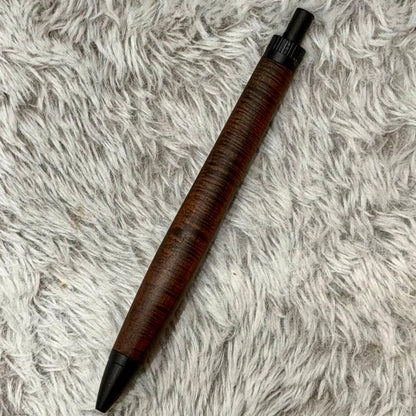 Siamese Rosewood Pen with Wood Grain Finish and Micro-Chatoyance — Japan Import