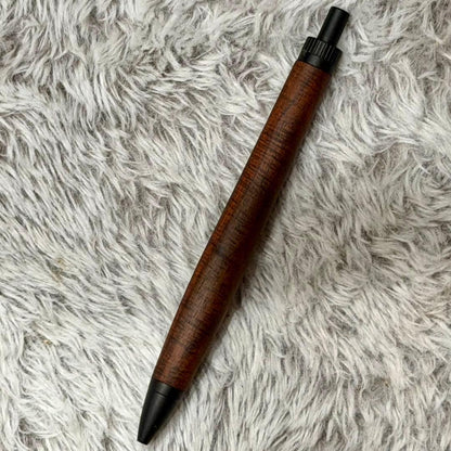 Siamese Rosewood Pen with Wood Grain Finish and Micro-Chatoyance — Japan Import