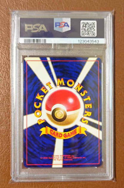 Bandai Mewtwo Wacky Collection First Edition Expansion Pack trading card graded PSA9