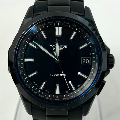 Casio Oceanus OCW-S100 Solar Radio Analog Watch with Black Dial