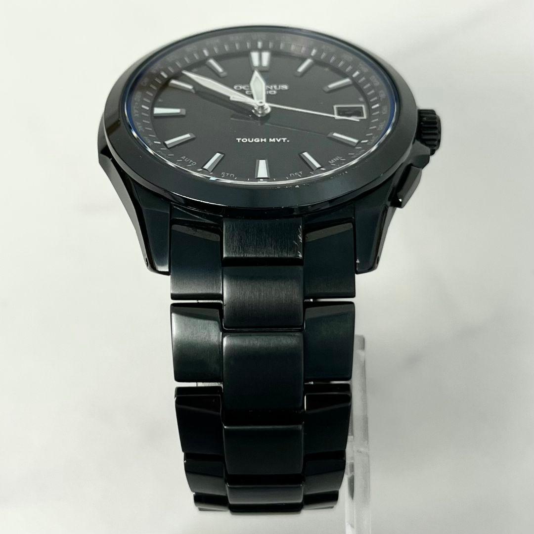 Casio Oceanus OCW-S100 Solar Radio Analog Watch with Black Dial